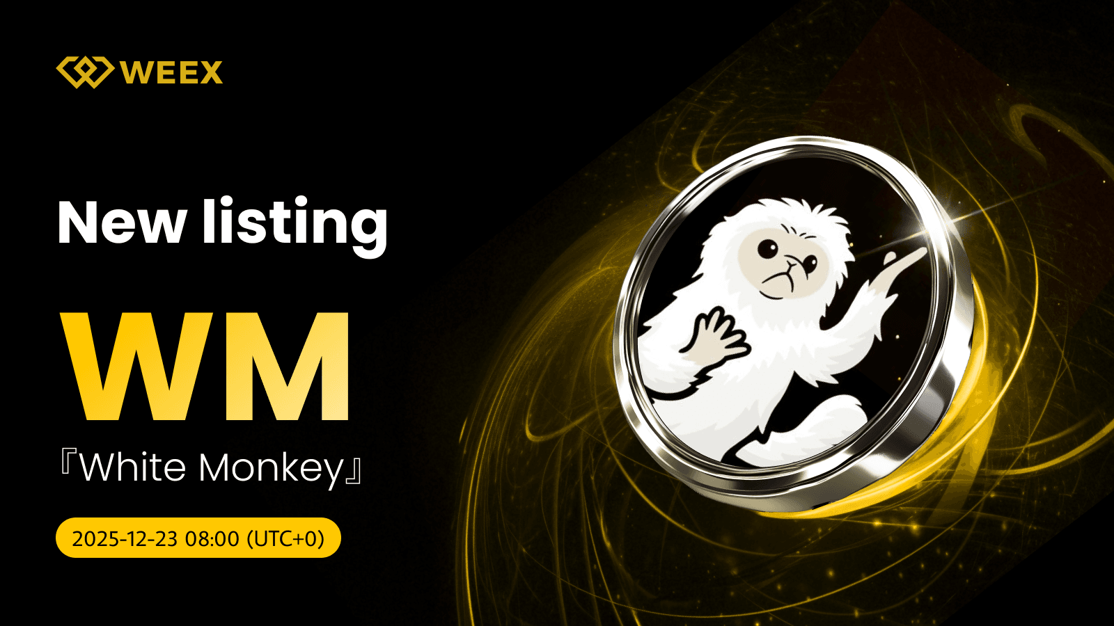 White Monkey 代币新上架 WEEX,开放 WM USDT 现货交易对