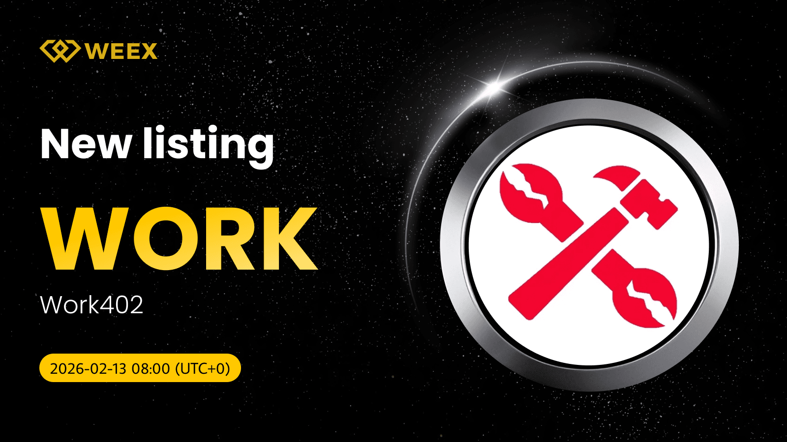 جفت WORK USDT اکنون در حال معامله است: Work402 (WORK) در WEEX معرفی شد