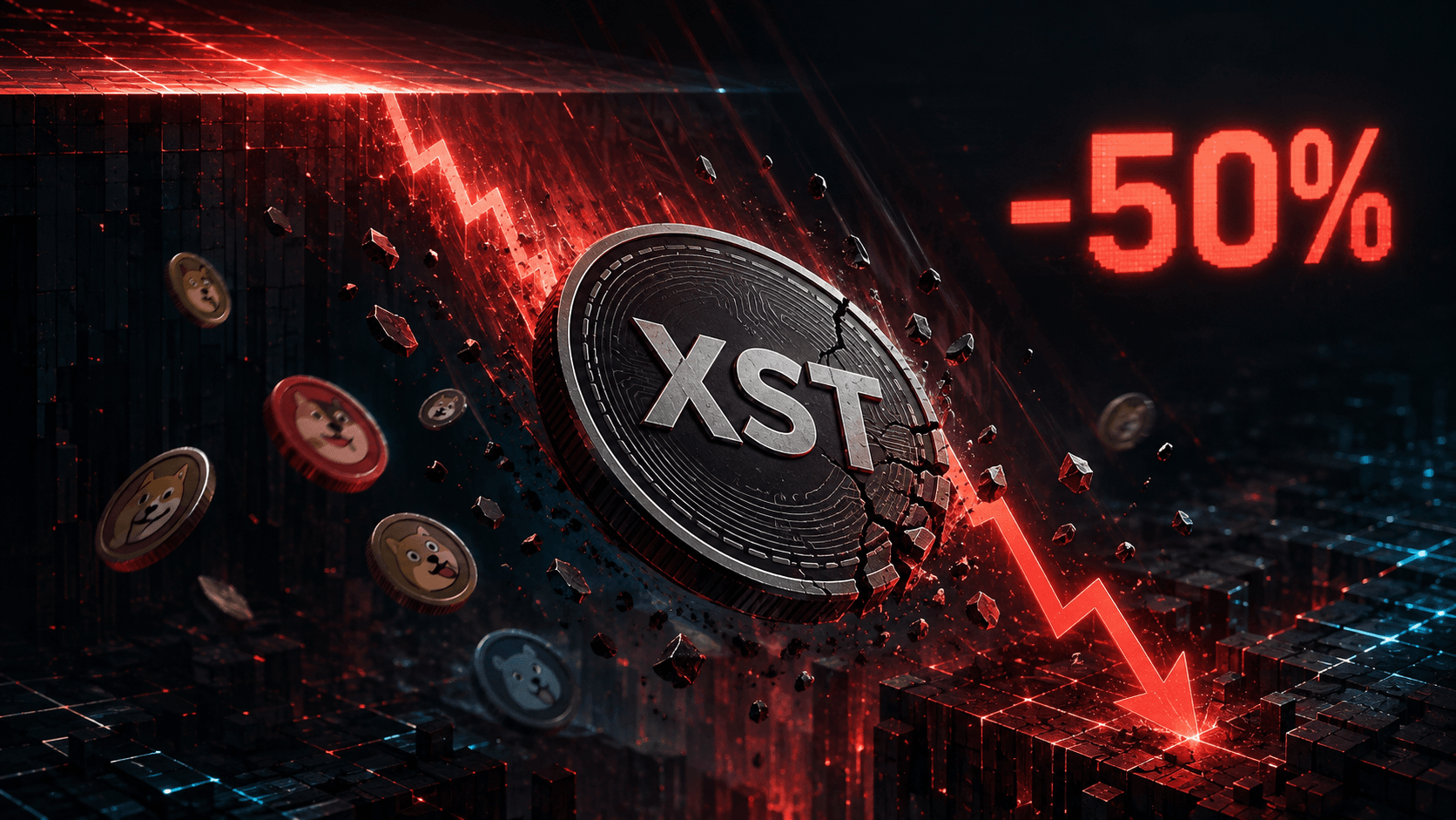 XST代幣單日暴跌50%:這揭示了Meme幣整體的波動性