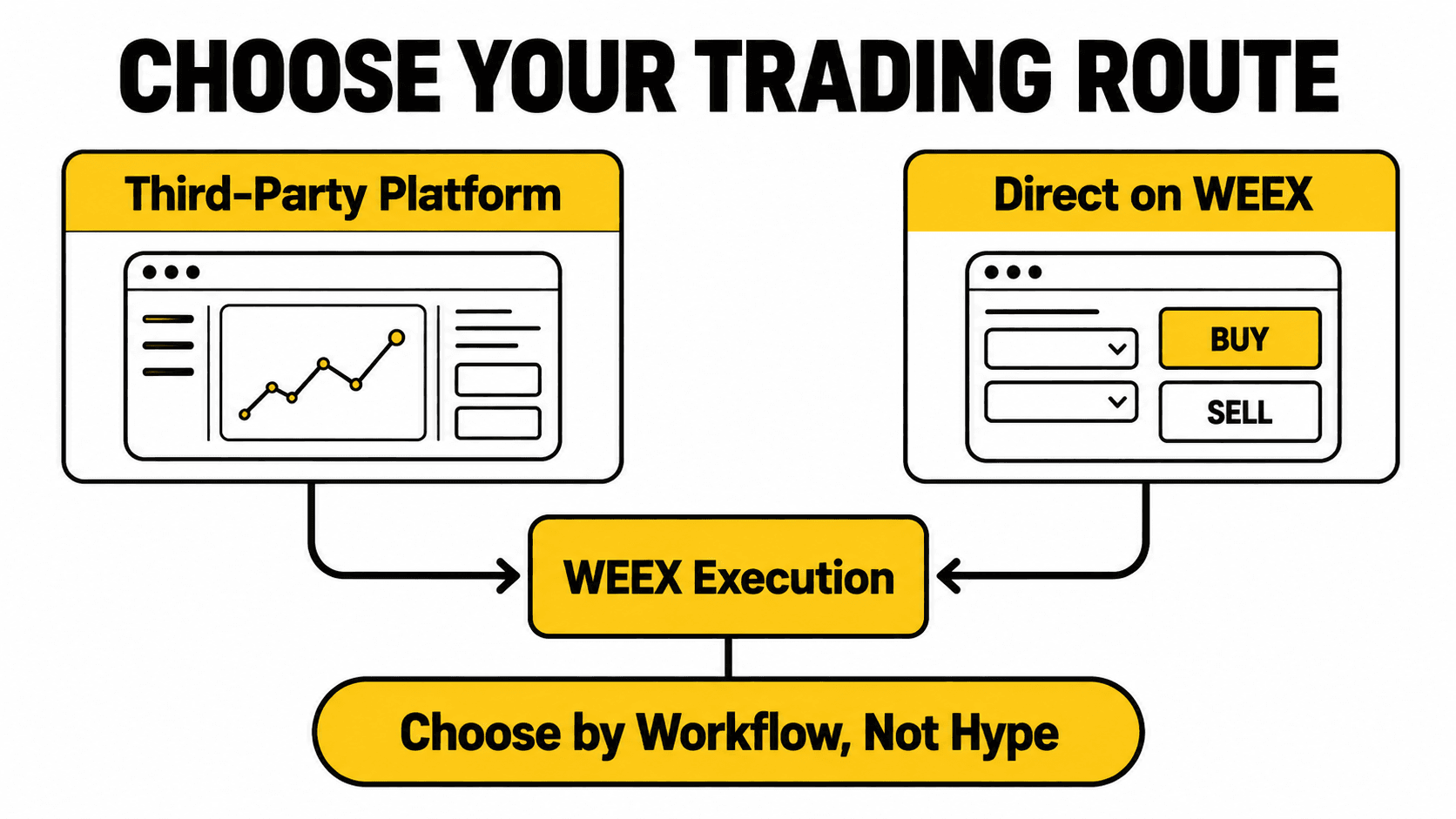 Plataformas de trading de terceros frente al trading directo en WEEX: comisiones, liquidez, seguridad y control