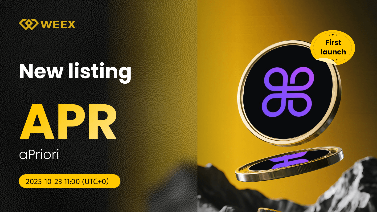 Trading en direct APR USDT : WEEX liste le jeton aPriori (APR)