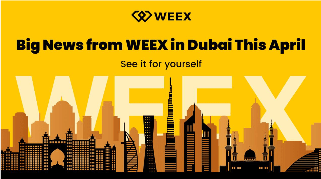 WEEX impulsa la estrategia global con el estudio de Dubái y el centro de la atención en TOKEN2049