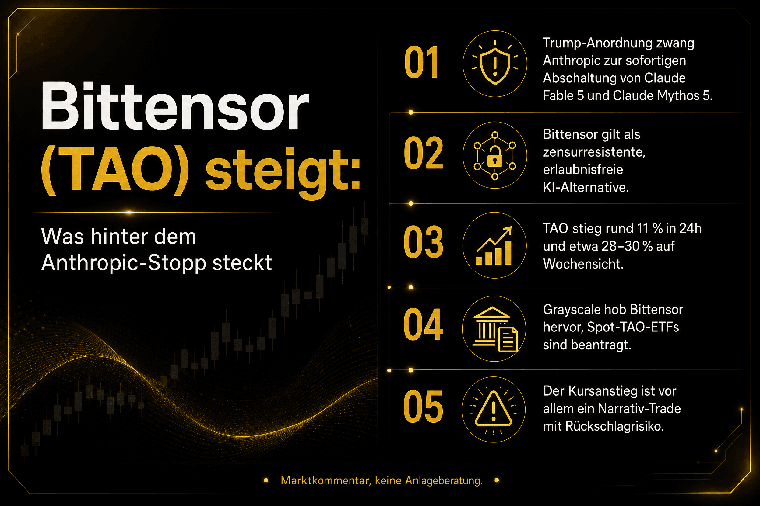 Bittensor (TAO) en alza: La historia detrás del cierre de Anthropic