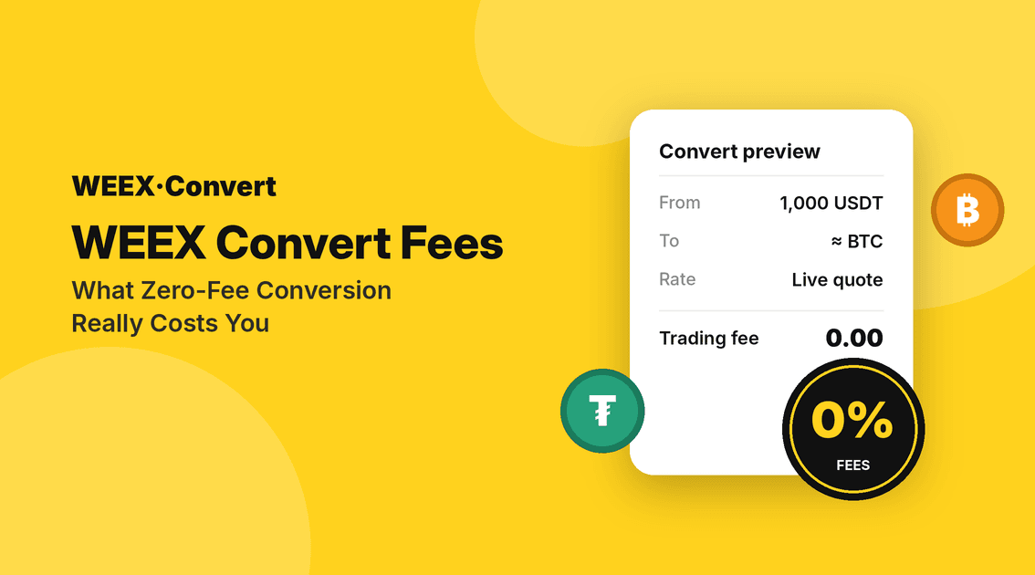 رسوم WEEX Convert: ما التكلفة الحقيقية للتحويل بلا رسوم؟