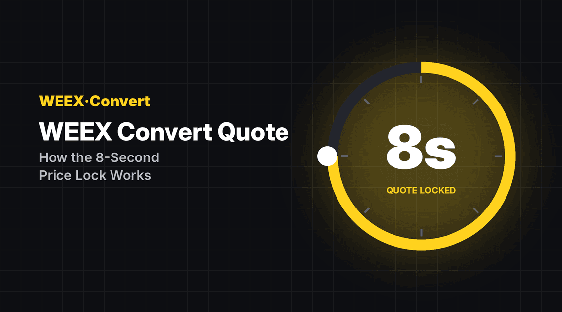 عرض سعر WEEX Convert: كيف يعمل تثبيت السعر لمدة 8 ثوانٍ فعليًا