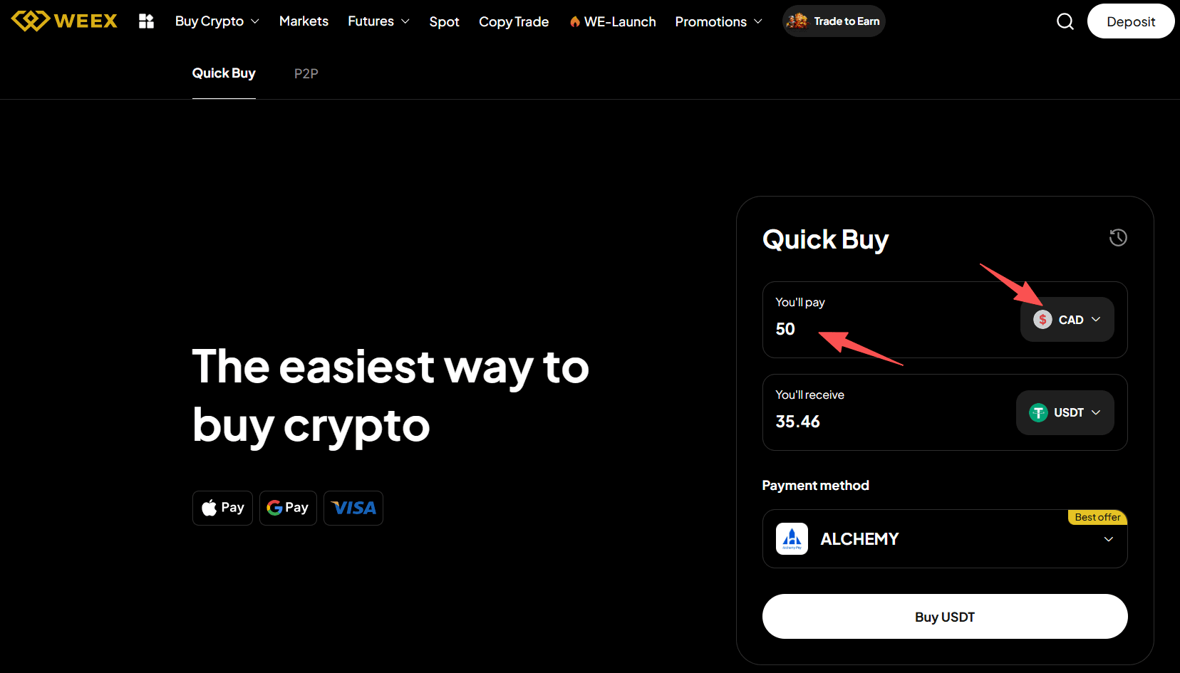 什么是 WEEX OTC 以及如何在 WEEX OTC 上使用 CAD 购买 USDT?