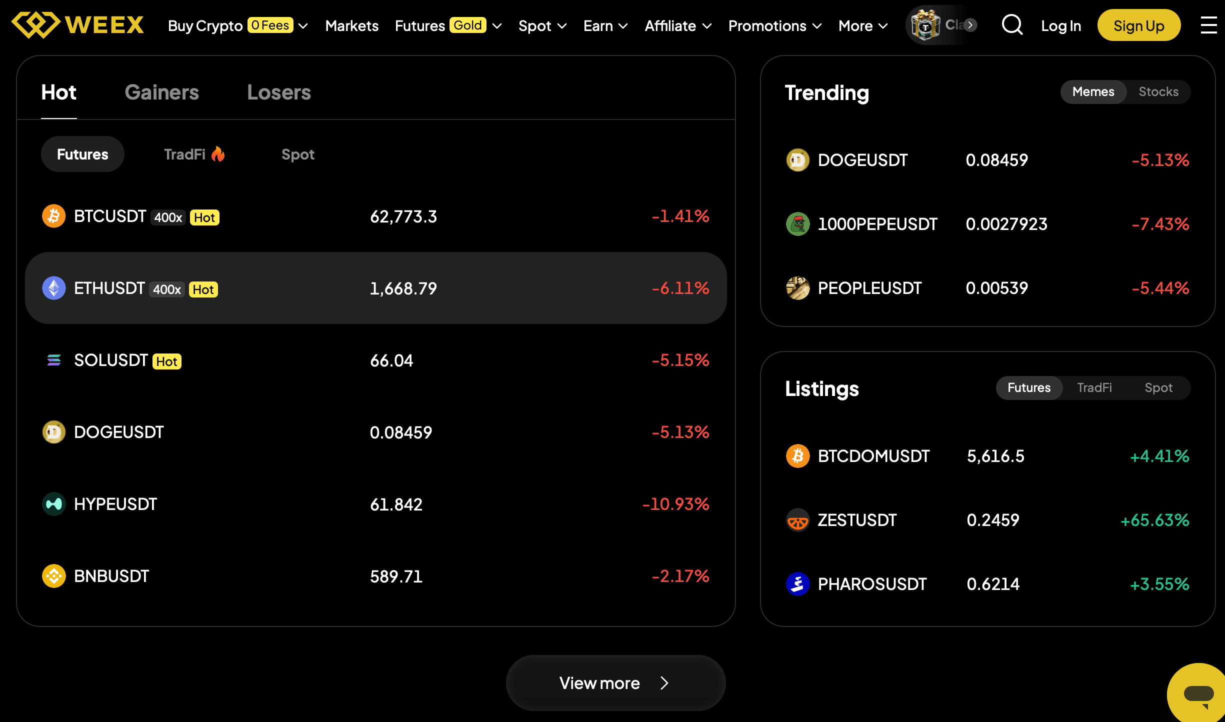 Trends vor allen anderen erkennen? Testen Sie das neue Market Leaderboard von WEEX mit Hot, Gainers, Losers & mehr