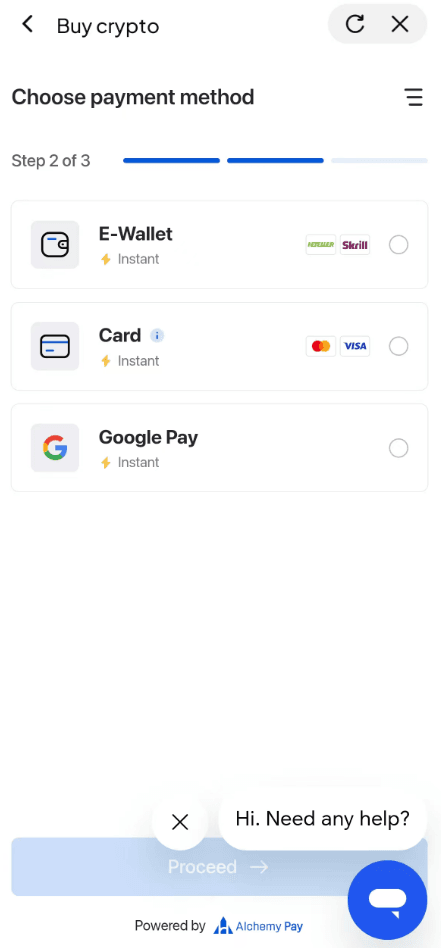 Étape 5 : Comment acheter du DOGE avec des HKD sur WEEX ? Version de l'application