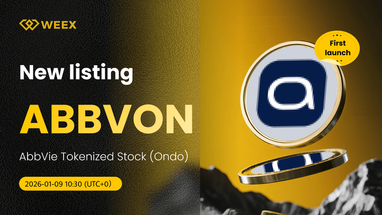 تداول عملة ABBVON USDT مباشر: أسهم شركة AbbVie المُرمّزة على منصة WEEX الفورية