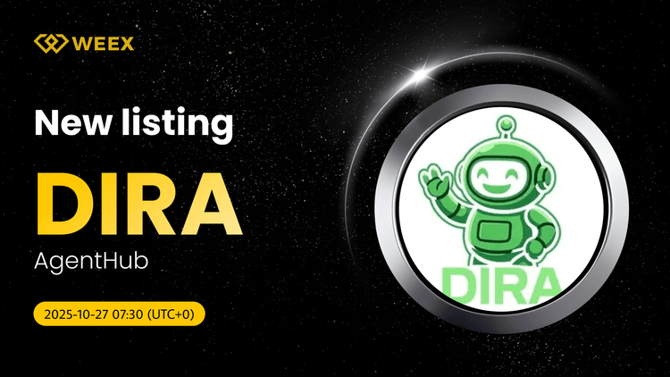 DIRA USDT aparece en WEEX con la moneda AgentHub (DIRA)
