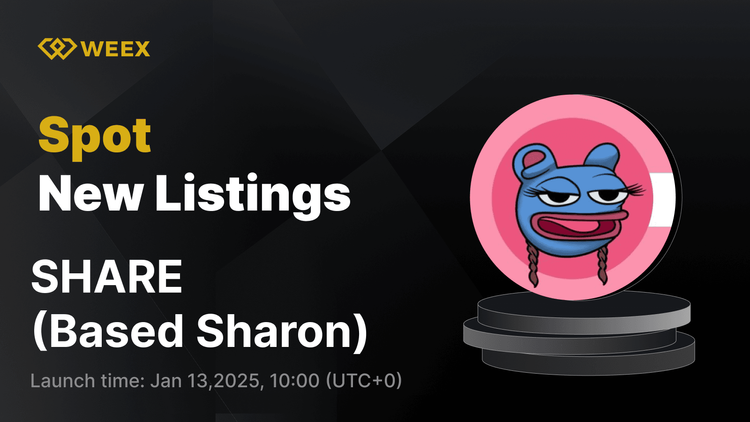 لیست شدن جدید در WEEX: Based Sharon (SHARE) در معاملات اسپات WEEX لیست می‌شود