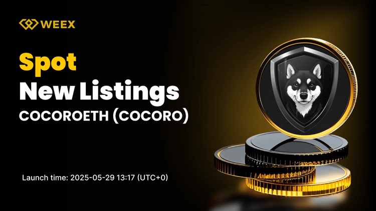 COCOROETH (COCORO) se lanza en WEEX Spot — el par de trading COCORO USDT estará disponible el 29 de mayo