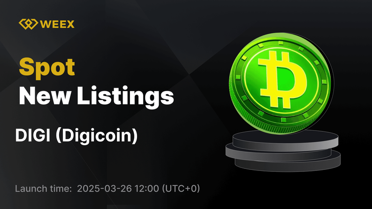 Digicoin (DIGI) اکنون در WEEX با DIGI USDT Trading موجود است