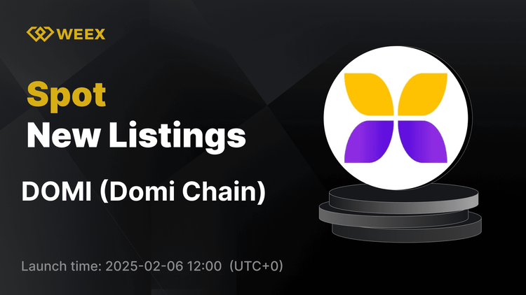 Domi Chain（DOMI）現已在 WEEX 上線 – 立即交易 DOMI USDT！