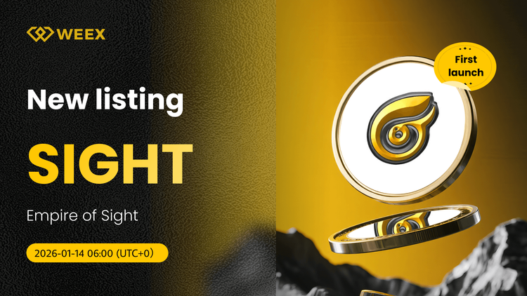 رؤية USDT: إمبراطورية الرؤية (SIGHT) العملة مدرجة على WEEX سبوت