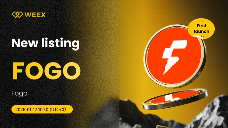 زوج FOGO USDT مباشر: تم إدراج عملة فوغو في بورصة WEEX الفورية.