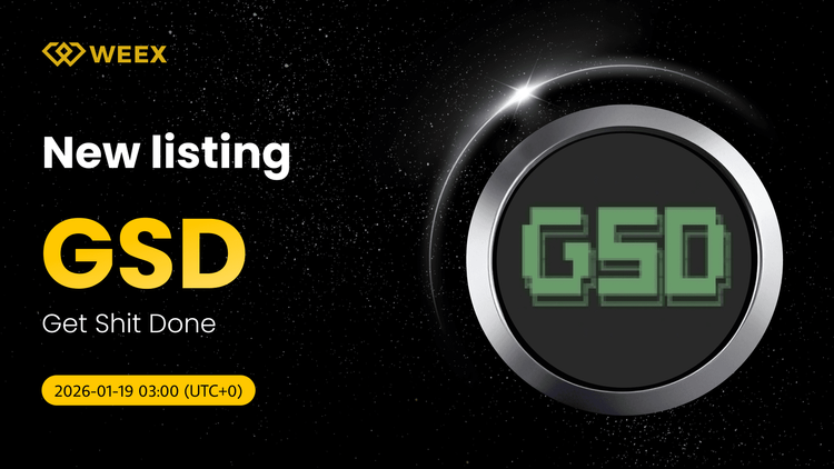 GSD USDT 現在在 WEEX 上:交易 Get Shit Done (GSD) 代幣現貨