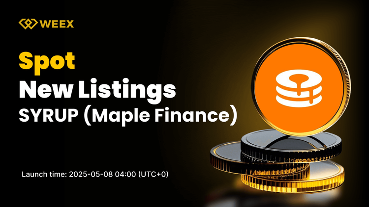 Maple Finance (SYRUP) cotizará en WEEX Spot con SYRUP USDT Trading Pair