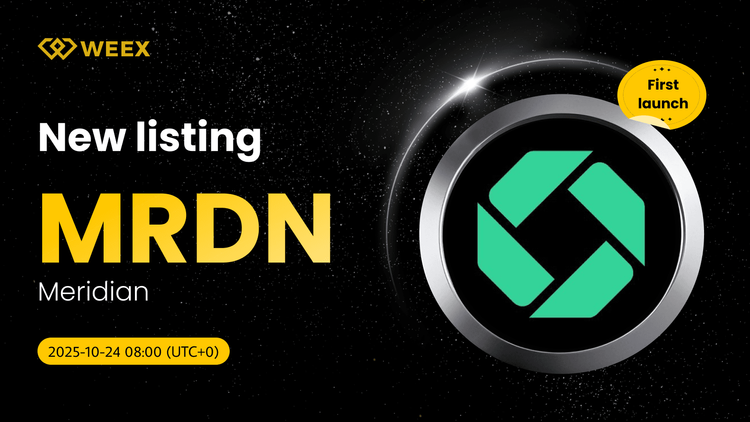Inclusión de MRDN en USDT: La moneda Meridian (MRDN) ya está disponible en el mercado al contado de WEEX