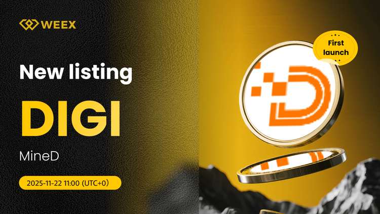DIGI USDT Trading Live: Mined (DIGI) Listado en WEEX