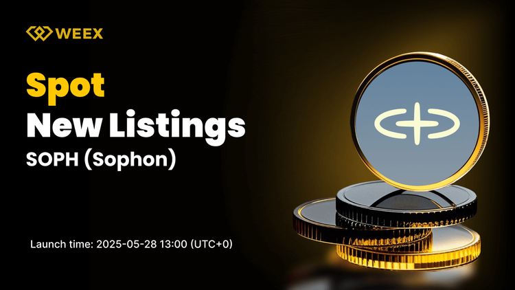Sophon (SOPH) se lanza al mercado al contado WEEX — SOPH USDT comienza a operar el 28 de mayo
