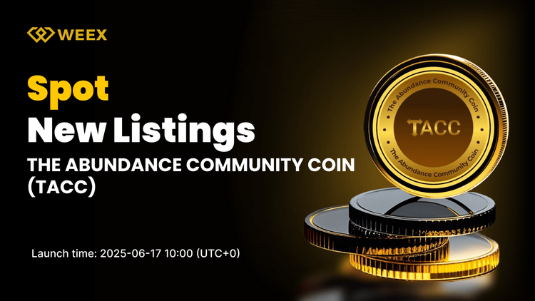 THE ABUNDANCE COMMUNITY COIN (TACC) se incluye en el WEEX Spot