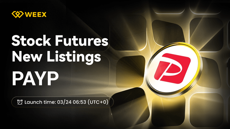 PAYP USDT Perpetuo Contrato Listado en WEEX Futuros