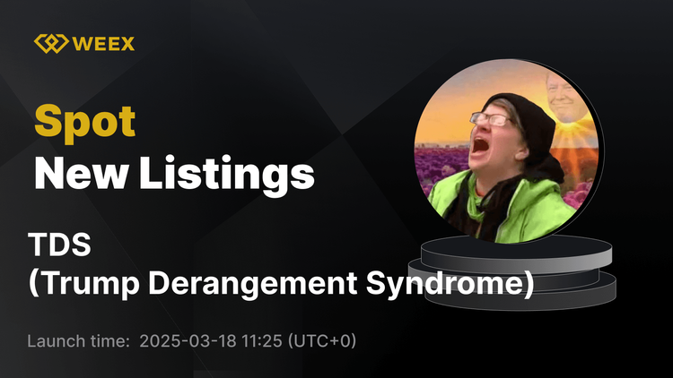 El síndrome de desarreglo de Trump (TDS) ahora opera en WEEX: ¡explora el par TDS USDT!