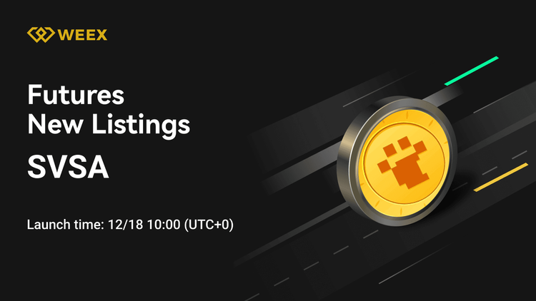 عقد SVSA USDT الدائم متوفر الآن في بورصة WEEX للعقود الآجلة