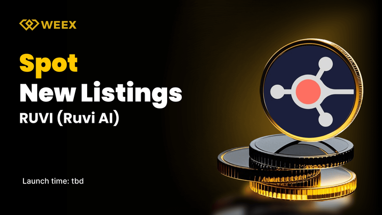 WEEX listará Ruvi AI (RUVI) para trading spot con el par RUVI USDT