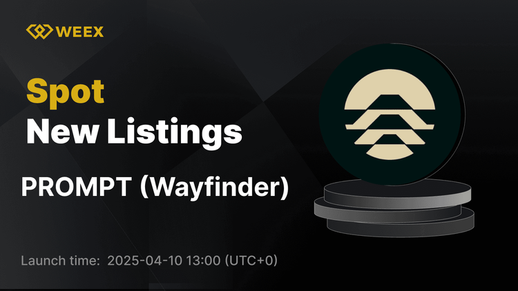 Wayfinder (PROMPT) ya está disponible en WEEX Spot — PROMPT El par USDT se abre para operar