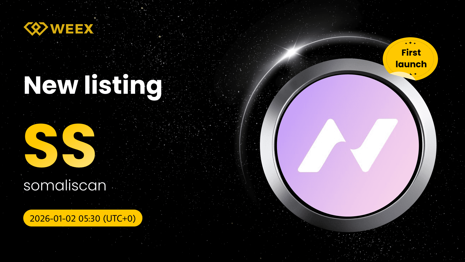 Listings de tokens somaliscan (SS) sur WEEX avec paire spot SS USDT
